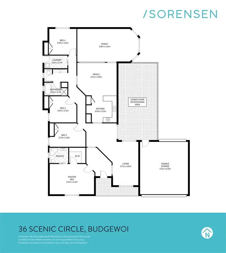 Floorplan of Homely house listing, 36 Scenic Circle, Budgewoi NSW 2262
