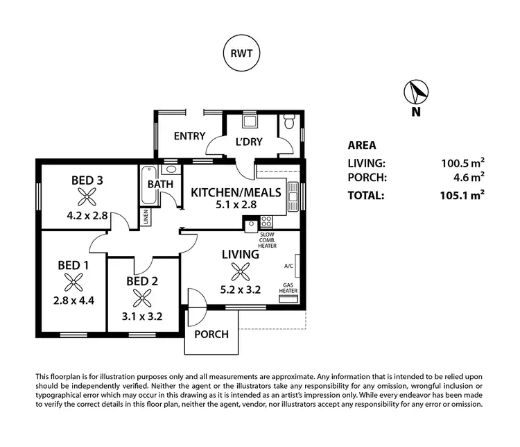 Floorplan of Homely house listing, 16 Parker Avenue, Strathalbyn SA 5255