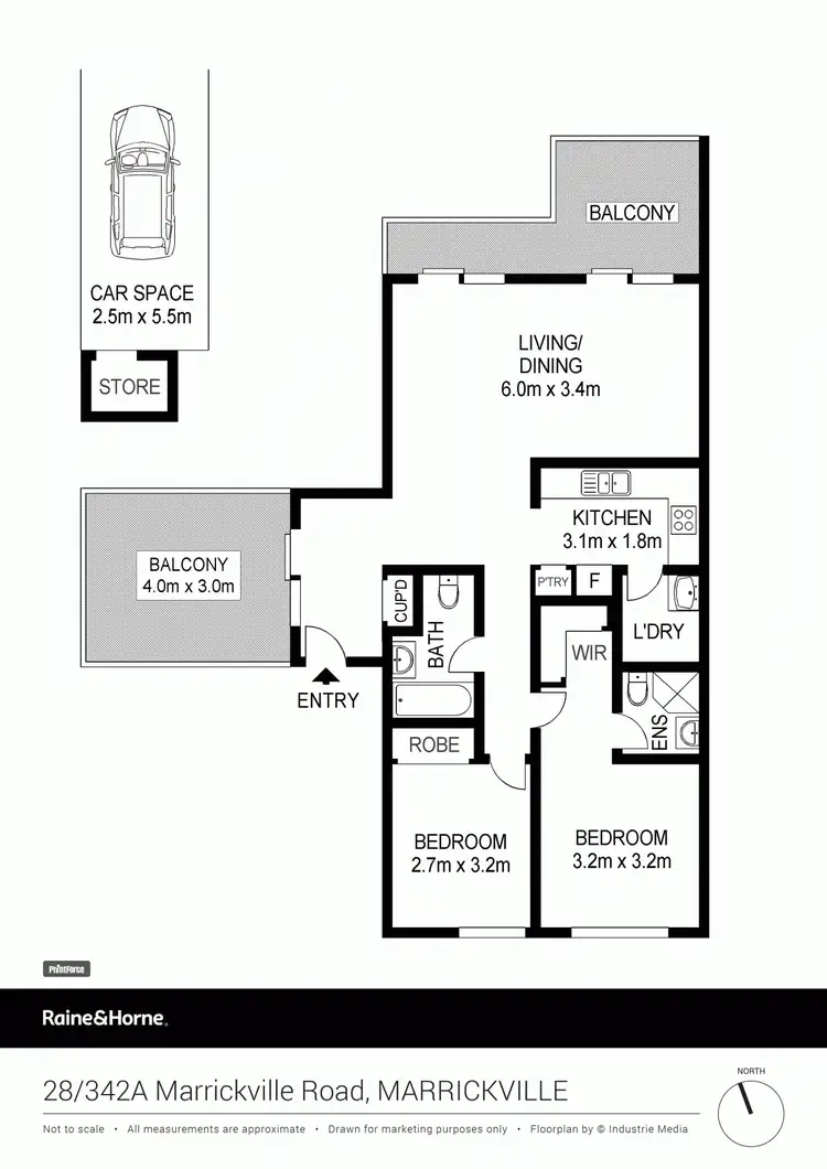 Floorplan of Homely apartment listing, 28/342A Marrickville Road, Marrickville NSW 2204