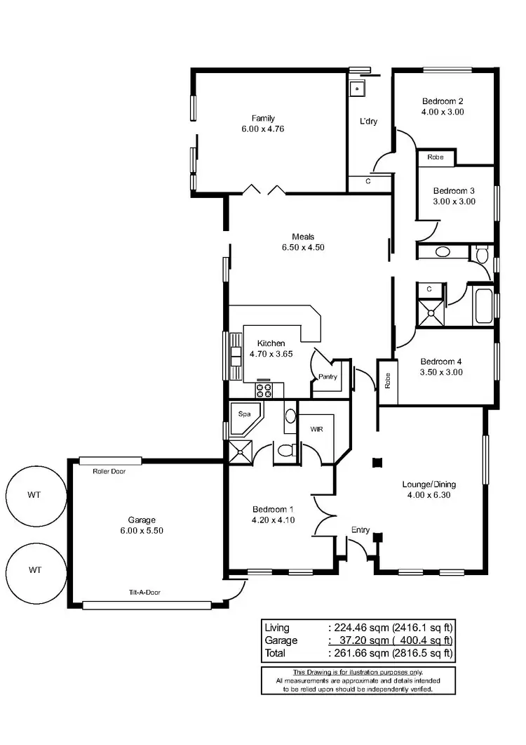 Floorplan of Homely house listing, 51 Bluebush Crt, Murray Bridge SA 5253