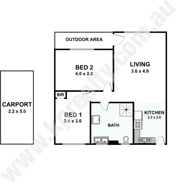 Floorplan of Homely apartment listing, 42/29 Heard Way, Glendalough WA 6016