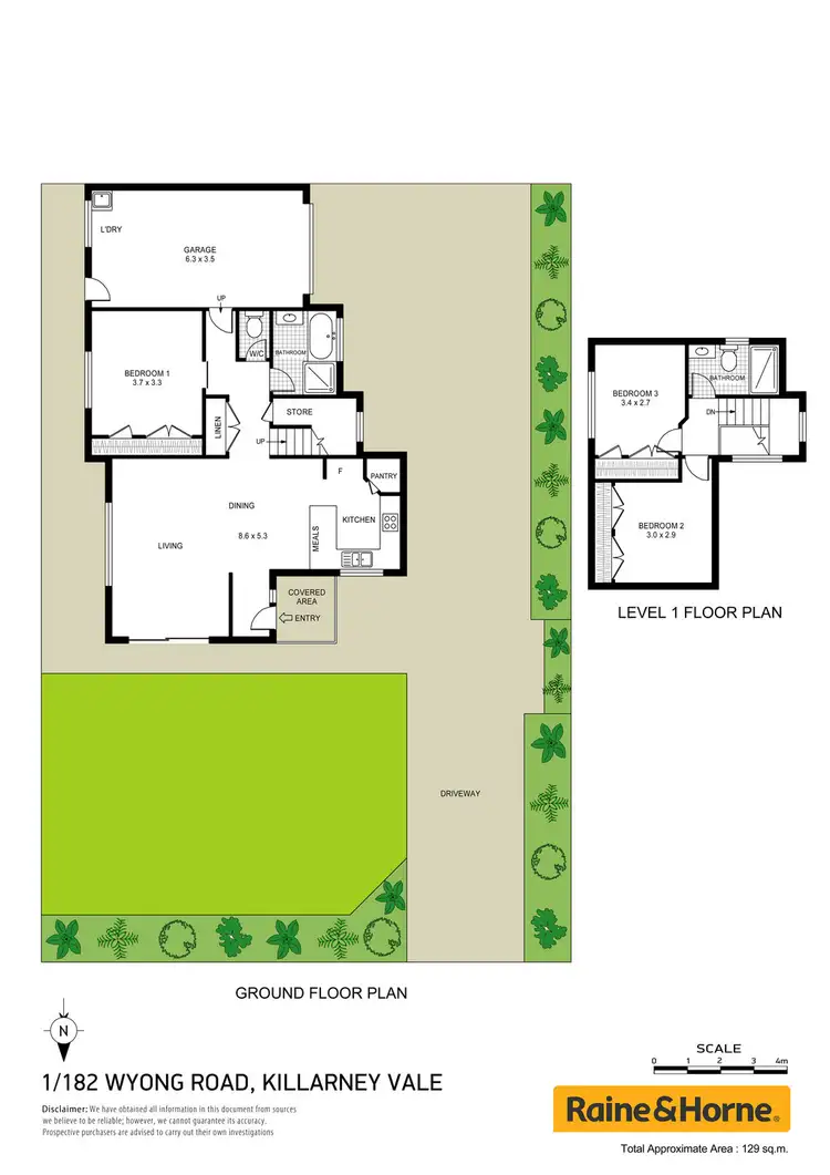 Floorplan of Homely house listing, 1/182 Wyong Road, Killarney Vale NSW 2261