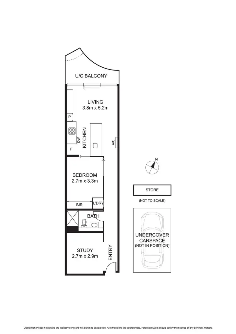 Floorplan of Homely apartment listing, 502/97 Palmerston Crescent, South Melbourne VIC 3205