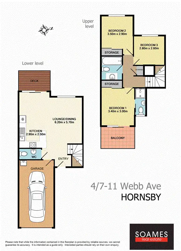 Floorplan of Homely townhouse listing, 4/7-11 Webb Avenue, Hornsby NSW 2077