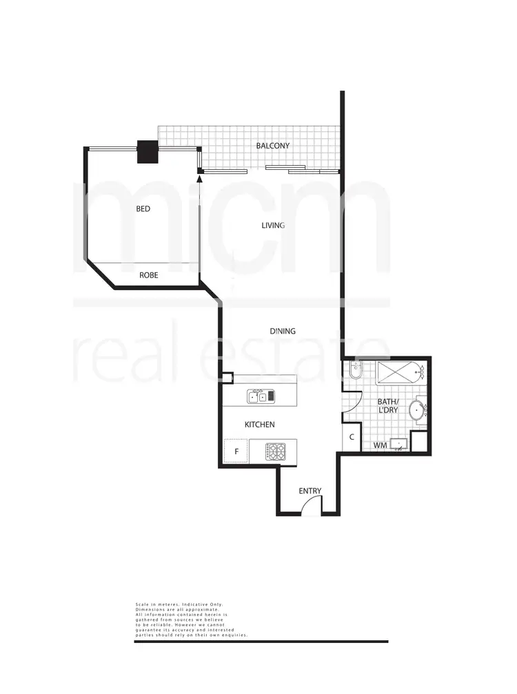 Floorplan of Homely apartment listing, 118/100 Kavanagh Street, Southbank VIC 3006