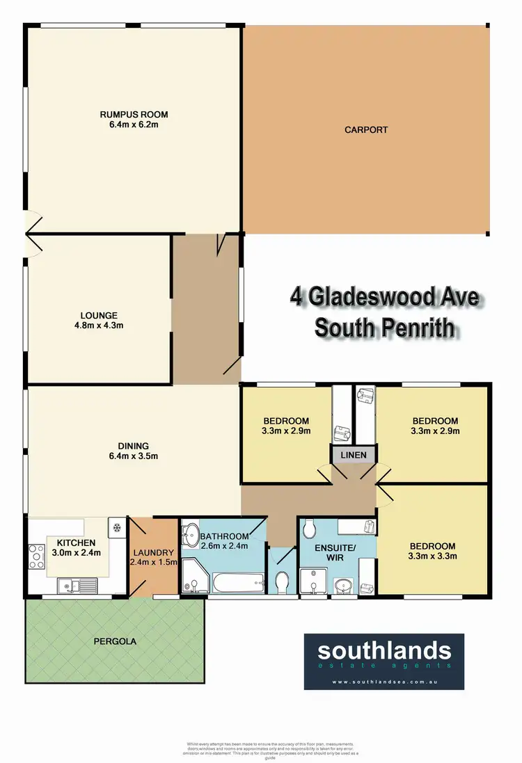 Floorplan of Homely house listing, 4 Gladswood Ave, South Penrith NSW 2750