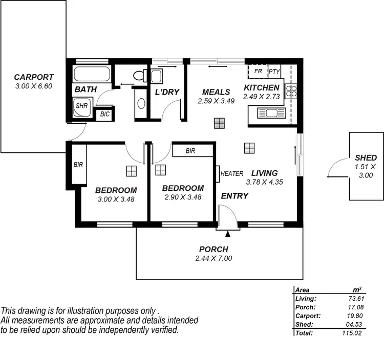 Floorplan of Homely house listing, 18A Dorothy Street, Brahma Lodge SA 5109