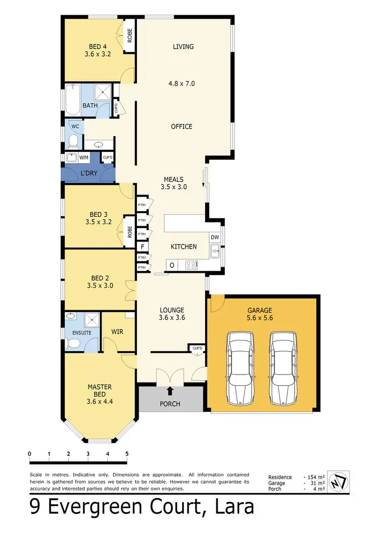 Floorplan of Homely house listing, 9 Evergreen Court, Lara VIC 3212