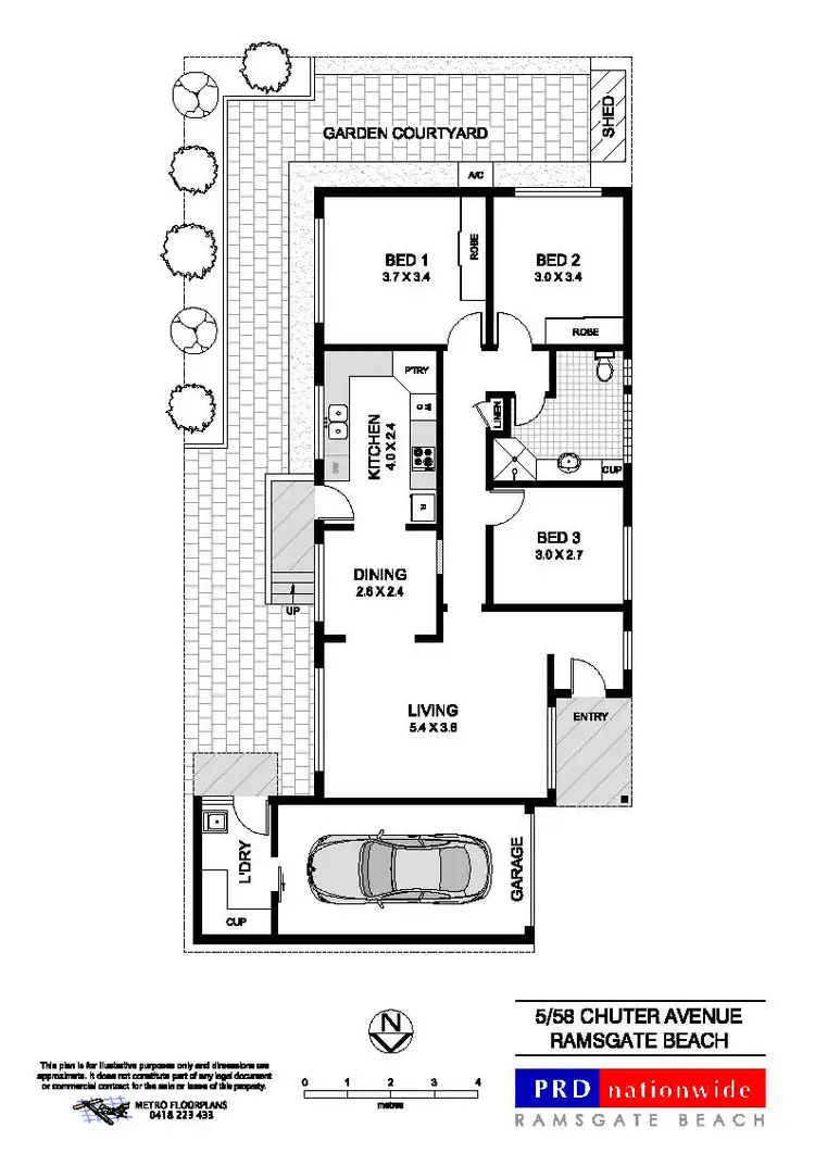 Floorplan of Homely villa listing, 5/58-60 Chuter Avenue, Ramsgate Beach NSW 2217