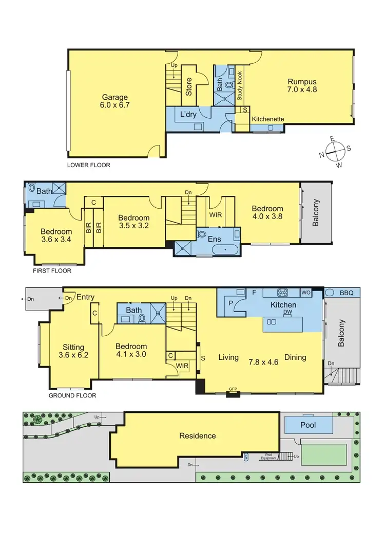 Floorplan of Homely house listing, 25A BRUNEL STREET, Aberfeldie VIC 3040