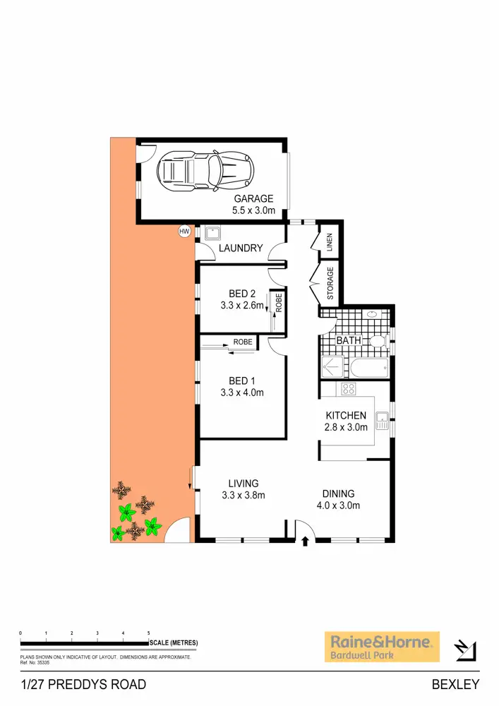 Floorplan of Homely villa listing, 1/27 Preddys Road, Bexley NSW 2207