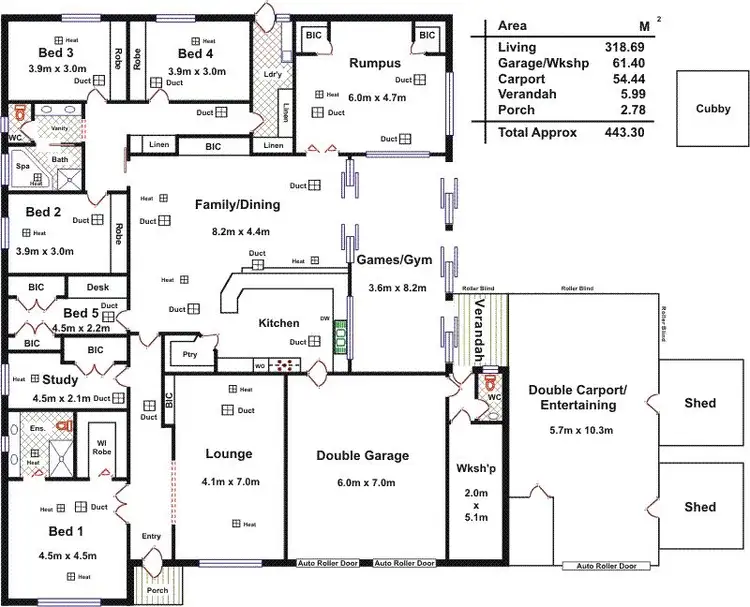 Floorplan of Homely house listing, 50 Applecross Drive, Blakeview SA 5114