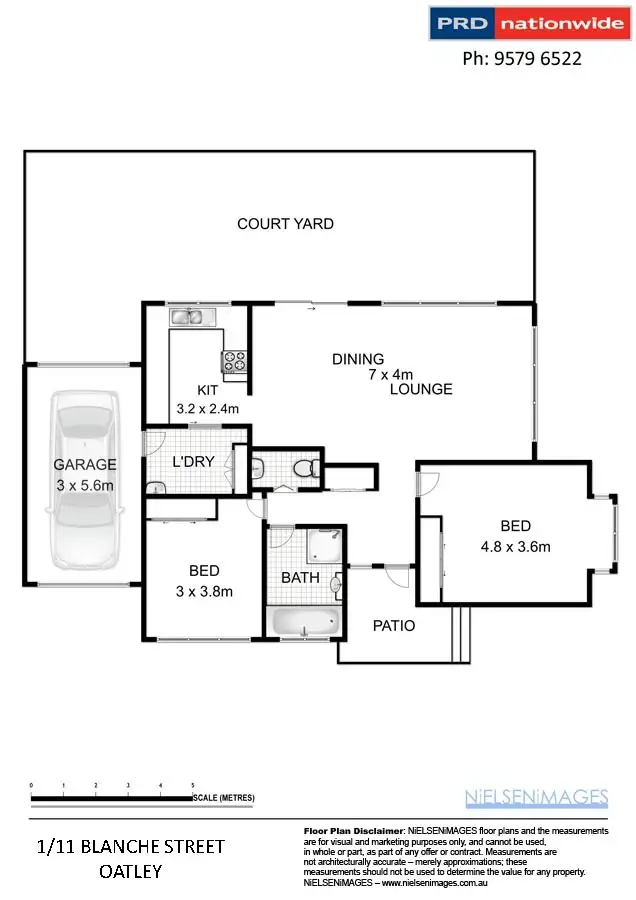 Floorplan of Homely villa listing, 1/11 Blanche Street, Oatley NSW 2223