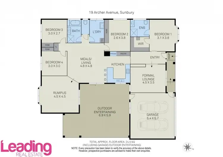 Floorplan of Homely house listing, 19 Archer Avenue, Sunbury VIC 3429