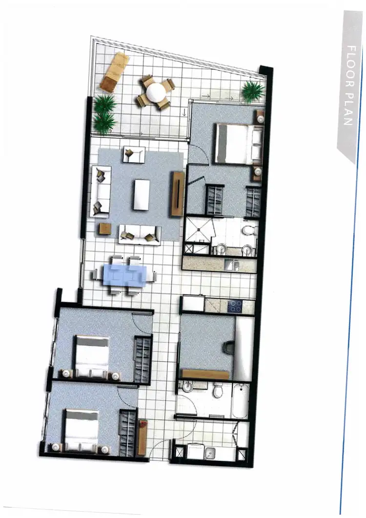 Floorplan of Homely unit listing, 605/11 Compass Drive, Biggera Waters QLD 4216