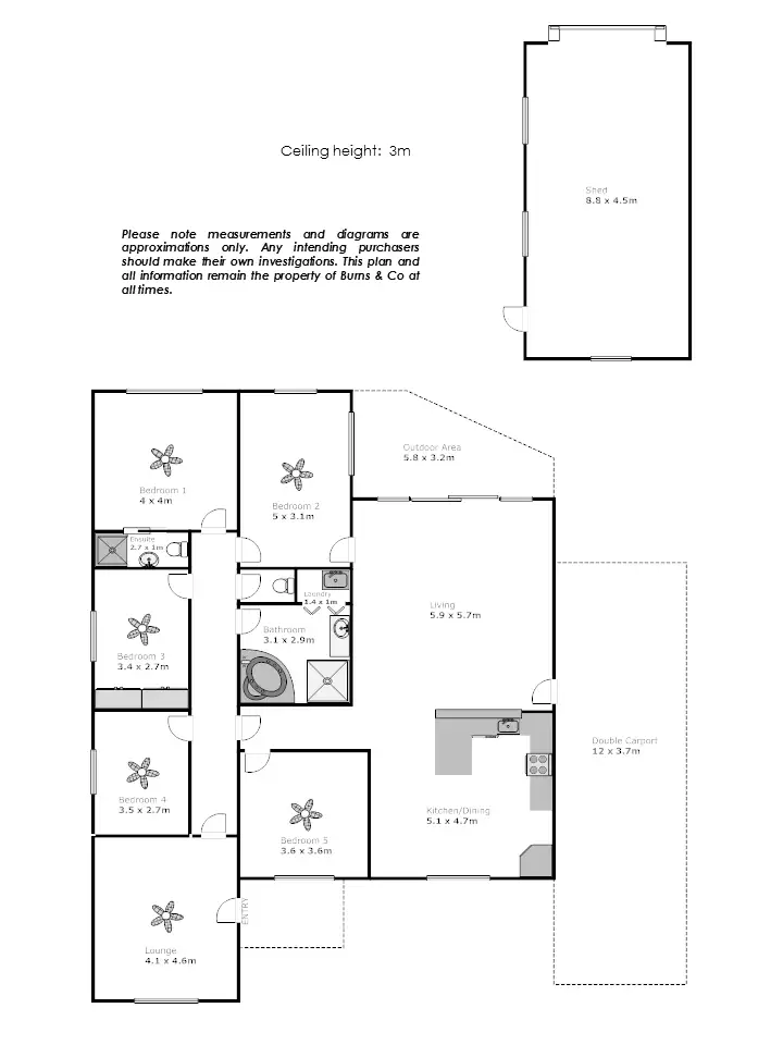 Floorplan of Homely house listing, 71 Nursery Ridge Road, Red Cliffs VIC 3496