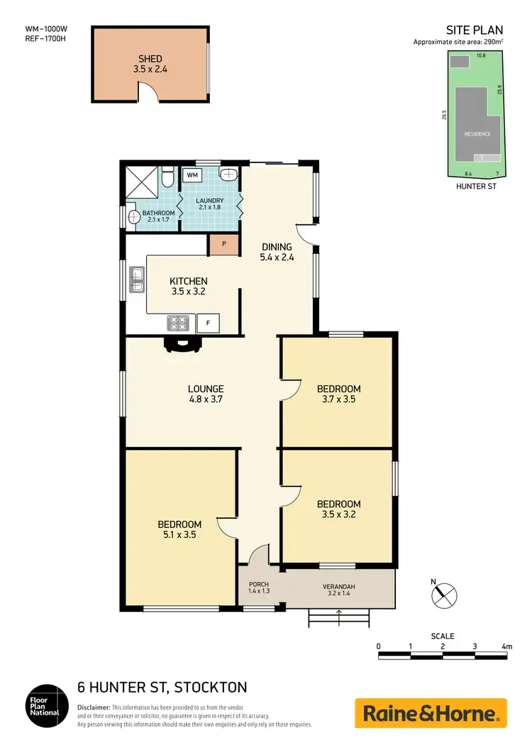 Floorplan of Homely house listing, 6 Hunter Street, Stockton NSW 2295