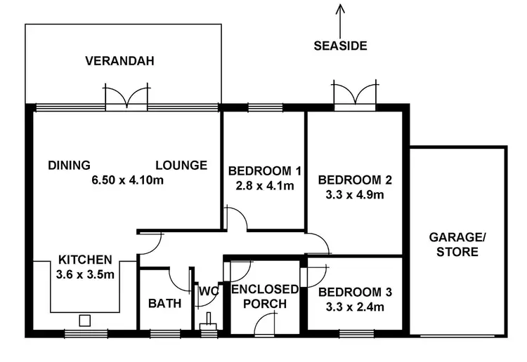 Floorplan of Homely house listing, 882 North Coast Road, Point Souttar SA 5577