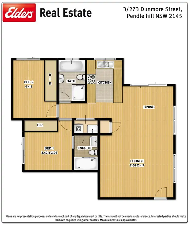 Floorplan of Homely unit listing, 3/273 Dunmore Street, Pendle Hill NSW 2145