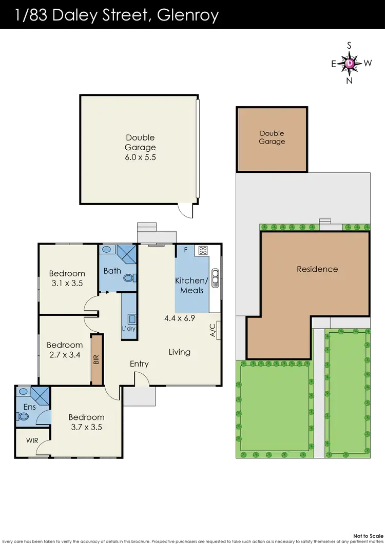 Floorplan of Homely house listing, 1/83 Daley Street, Glenroy VIC 3046
