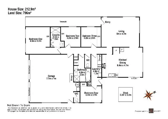 Floorplan of Homely house listing, 44 Harley Parade, Prospect Vale TAS 7250