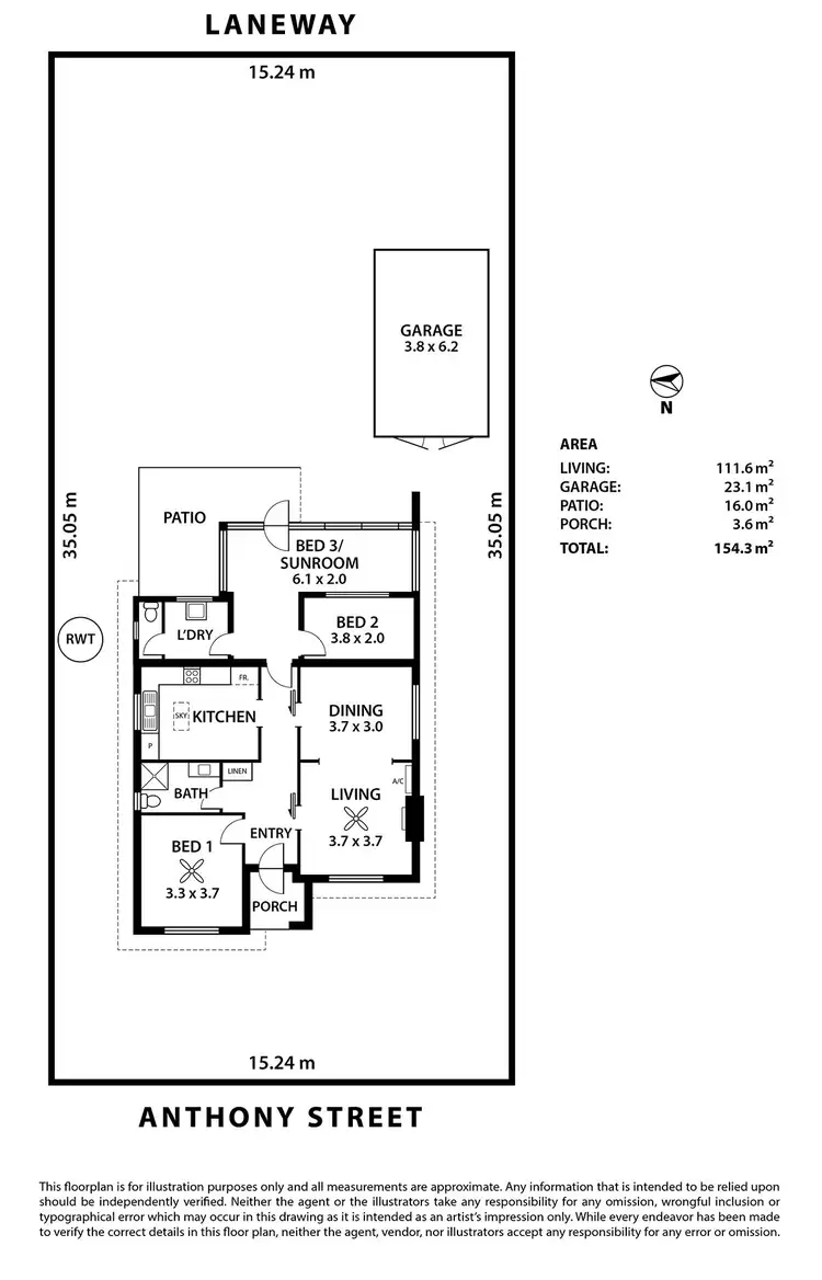 Floorplan of Homely house listing, 10 Anthony Street, Henley Beach SA 5022