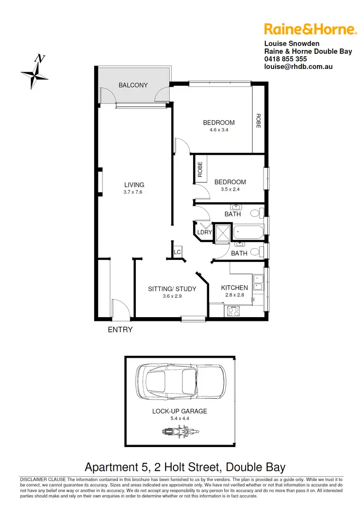 Floorplan of Homely apartment listing, 5/2 Holt Street, Double Bay NSW 2028