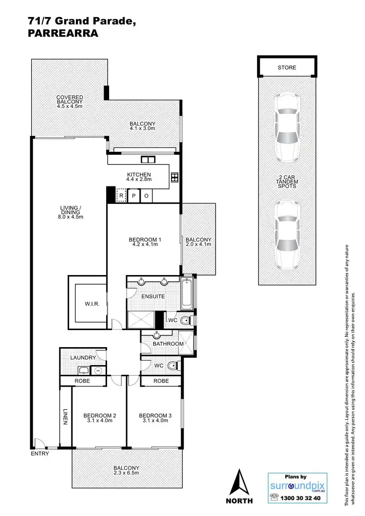 Floorplan of Homely unit listing, 71/7 Grand Parade, Kawana Island QLD 4575