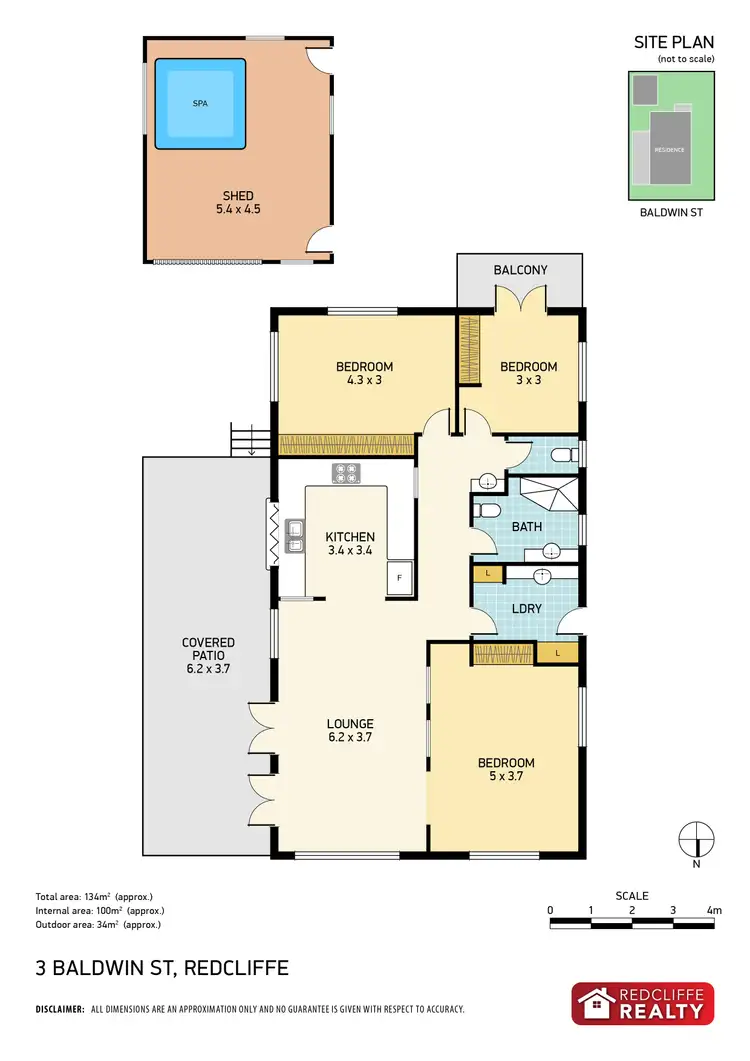 Floorplan of Homely house listing, 3 Baldwin Street, Redcliffe QLD 4020