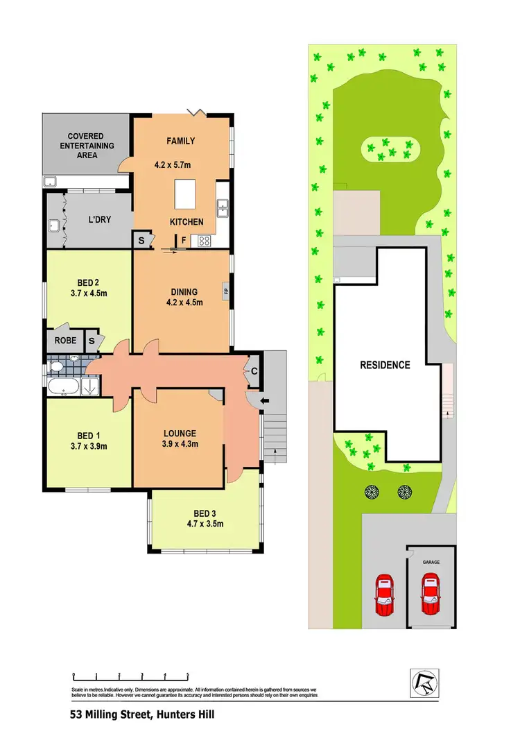 Floorplan of Homely house listing, 53 Milling Street, Hunters Hill NSW 2110
