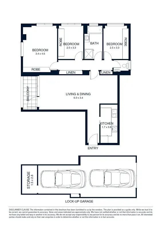 Floorplan of Homely unit listing, 61/177 Bellevue Road, Bellevue Hill NSW 2023