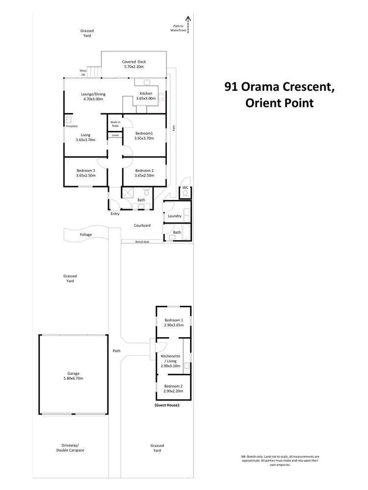 Floorplan of Homely house listing, 91 Orama Crescent, Orient Point NSW 2540