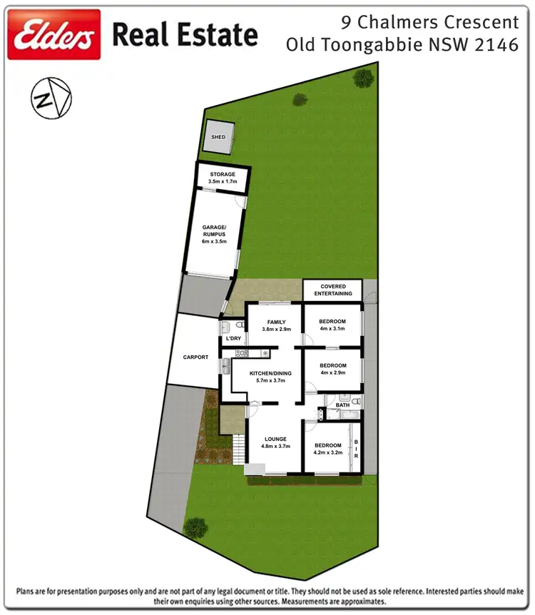 Floorplan of Homely house listing, 9 Chalmers Crescent, Old Toongabbie NSW 2146