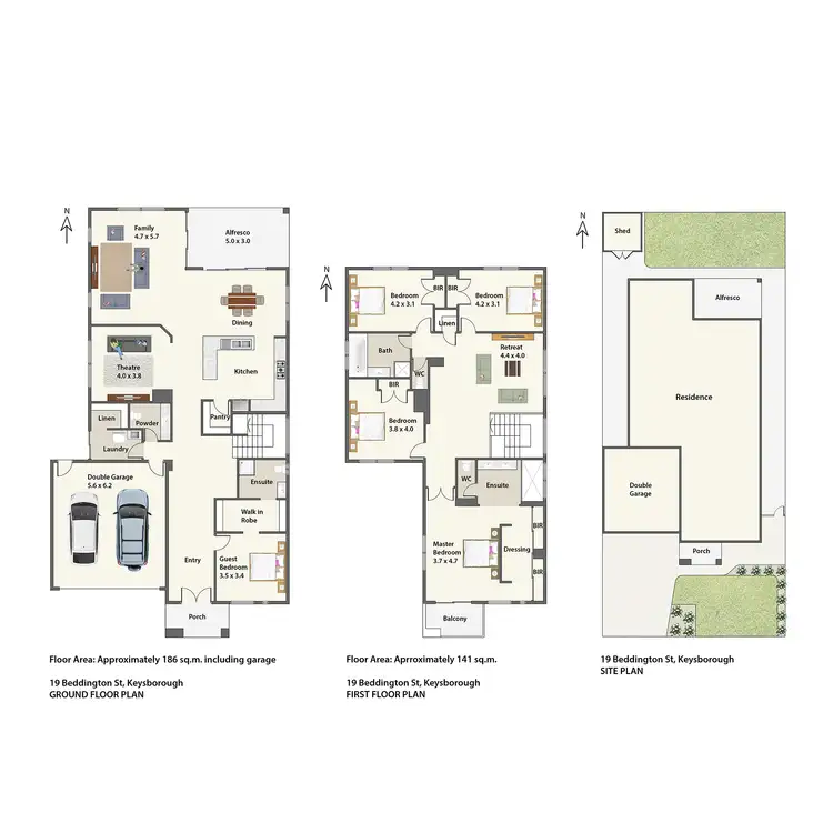 Floorplan of Homely house listing, 19 Beddington Street, Keysborough VIC 3173