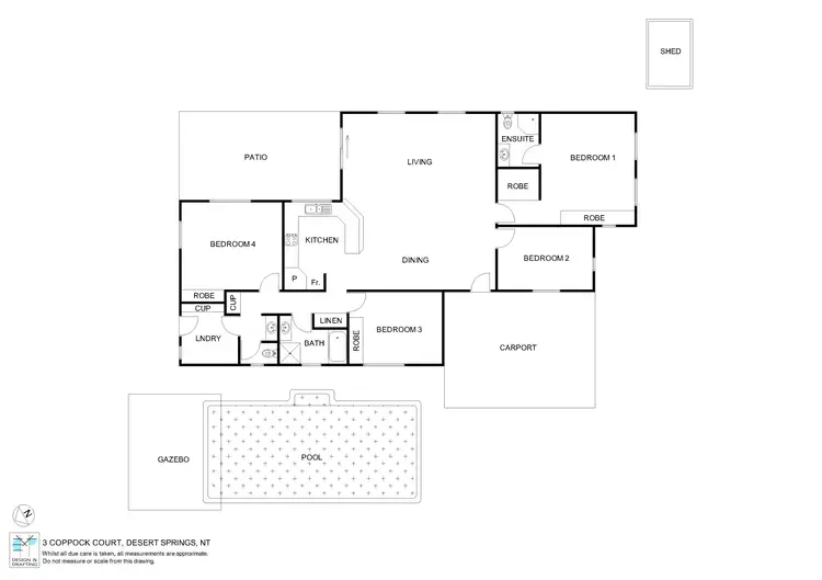 Floorplan of Homely house listing, 3 Coppock  Court, Desert Springs NT 870