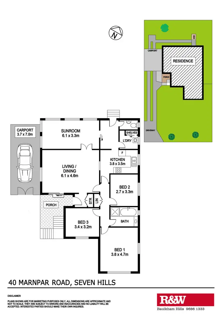 Floorplan of Homely house listing, 40 Marnpar Road, Seven Hills NSW 2147