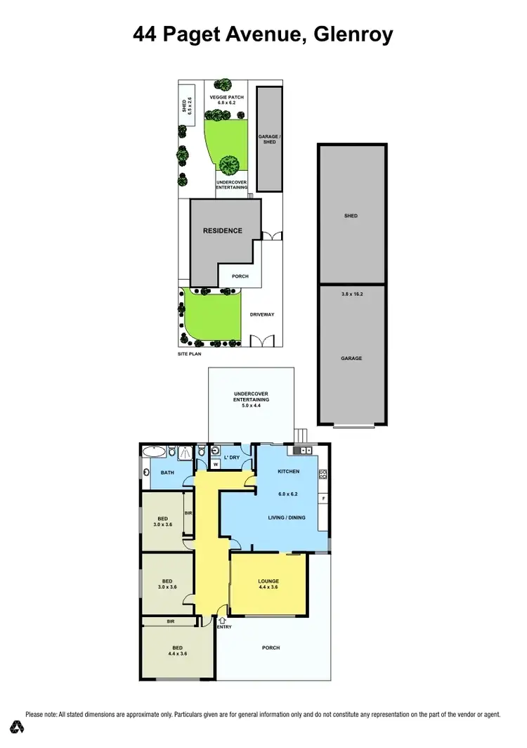 Floorplan of Homely house listing, 44 Paget Avenue, Glenroy VIC 3046