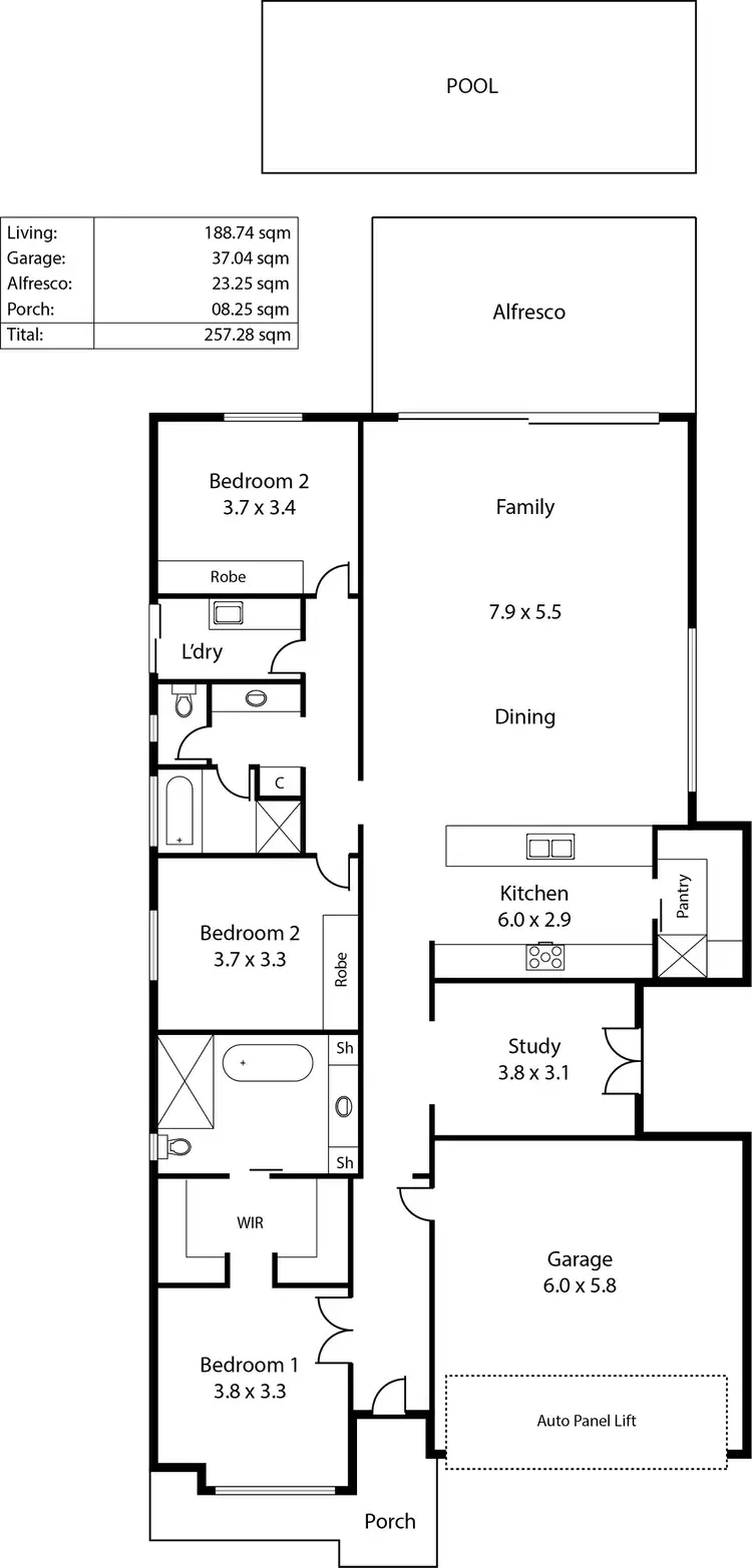 Floorplan of Homely house listing, 11A Kenton Street, Lockleys SA 5032