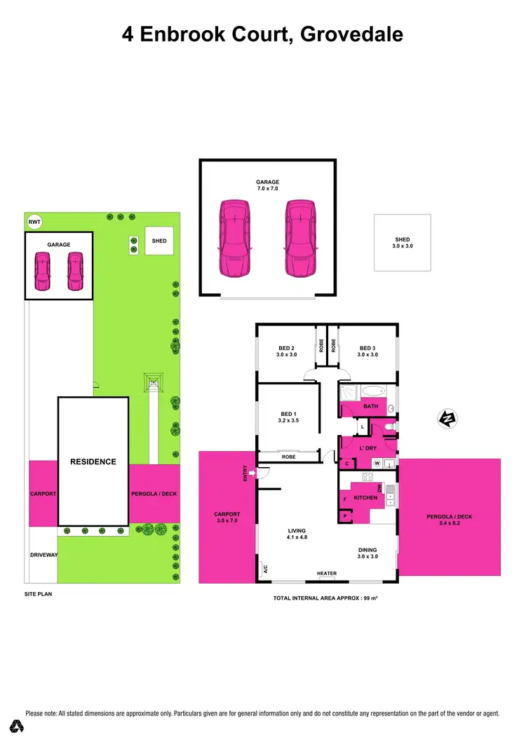 Floorplan of Homely house listing, 4 Enbrook Court, Grovedale VIC 3216