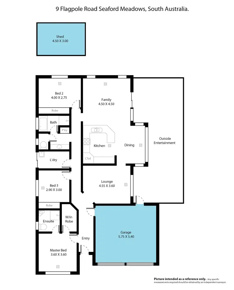 Floorplan of Homely house listing, 9 Flagpole Road, Seaford Meadows SA 5169