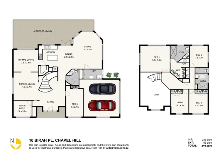 Floorplan of Homely house listing, 10 Birah Place, Chapel Hill QLD 4069