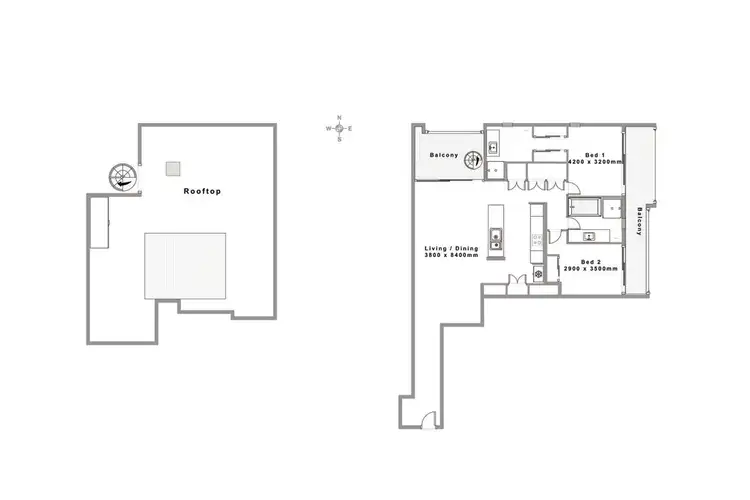 Floorplan of Homely unit listing, 223/1 Toombul Ave, Miami QLD 4220