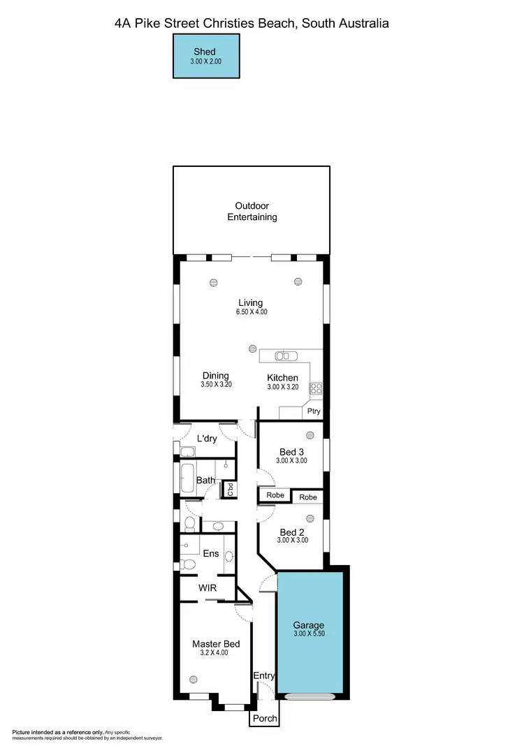 Floorplan of Homely house listing, 4A Pike Street, Christies Beach SA 5165
