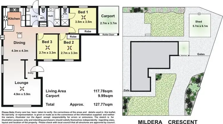 Floorplan of Homely house listing, 11 Mildera Crescent, Craigmore SA 5114