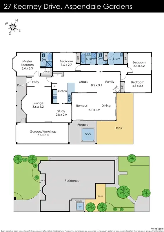 Floorplan of Homely house listing, 27 Kearney Drive, Aspendale Gardens VIC 3195
