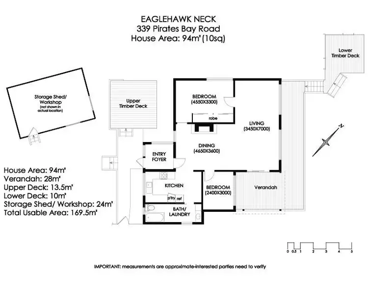Floorplan of Homely house listing, 339 Pirates Bay Drive, Eaglehawk Neck TAS 7179