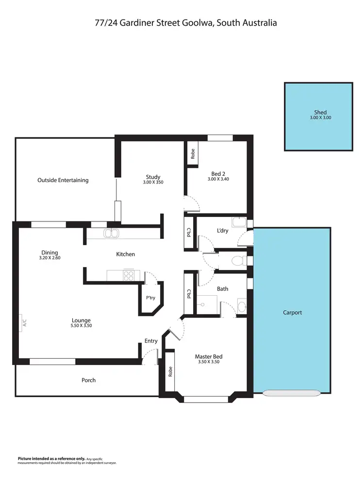 Floorplan of Homely house listing, 77 Seachange 24 Gardiner Street, Goolwa SA 5214