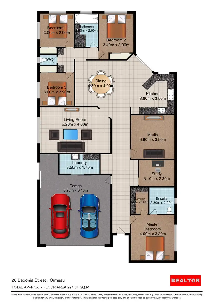Floorplan of Homely house listing, 26 Begonia Street, Ormeau QLD 4208