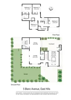 Floorplan of Homely house listing, 5 Blanc Avenue, East Hills NSW 2213