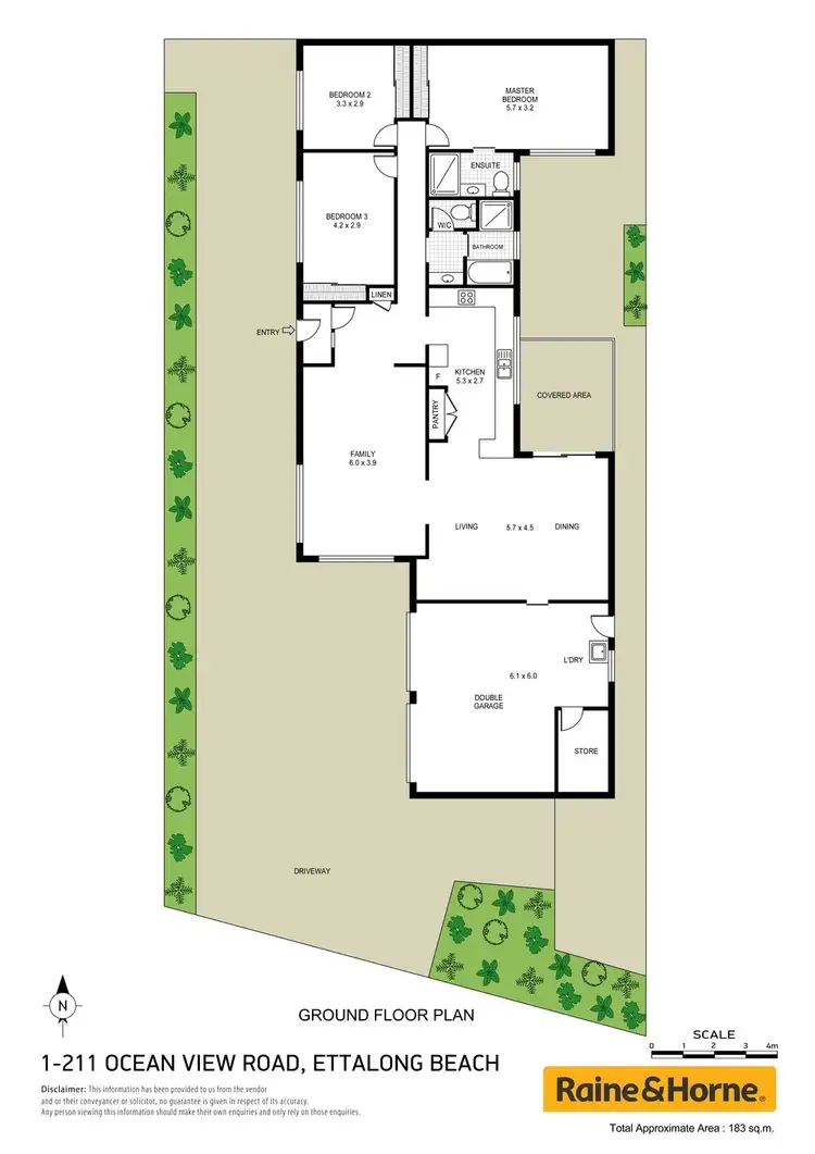 Floorplan of Homely villa listing, 1/211 Ocean View Road, Ettalong Beach NSW 2257